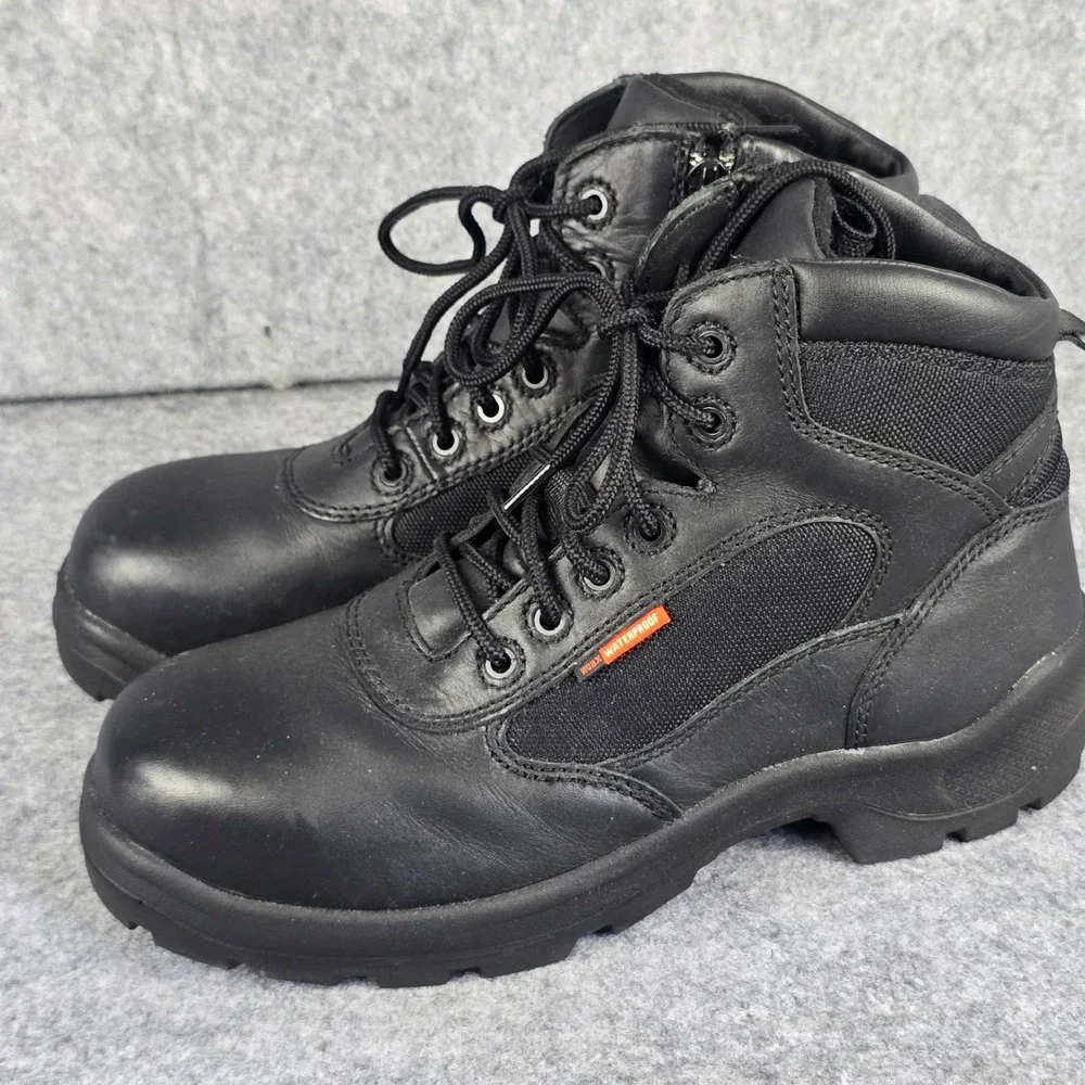 Worx Red Wing 5611 Mens 9WW Black Waterproof Side Zip Composite Toe Work Boots